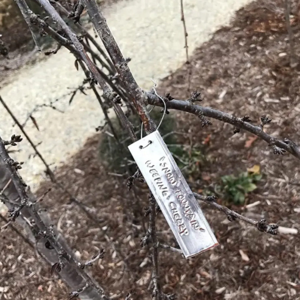 Pack 100 Etiquetas metálicas de Aluminio - 82X25 mm