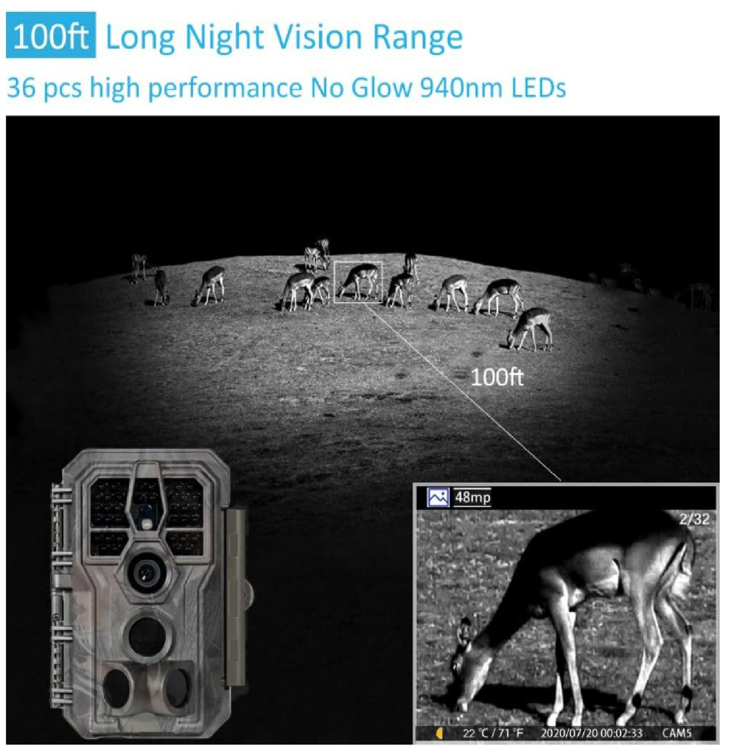Cámara Trampa Gardepro A5, 48 Mp, 1296p, Sensor Sony Starvis