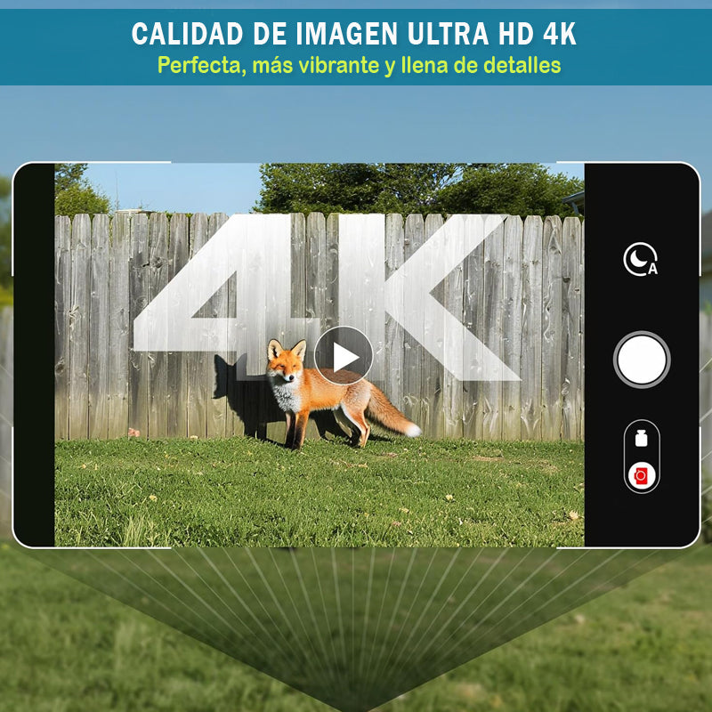 Cámara Trampa GardePro E8 2.0 Pro - 64MP - con Bateria recargable Litio 7800 mAh