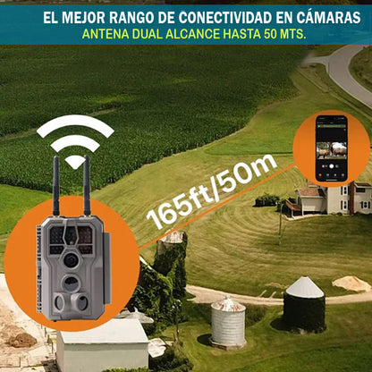 Cámara Trampa GardePro E8 2.0 Pro - 64MP - con Bateria recargable Litio 7800 mAh