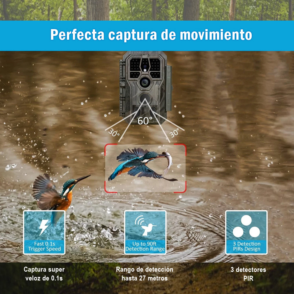 Cámara Trampa GardePro E5S - 32MP - Video HD 1296P