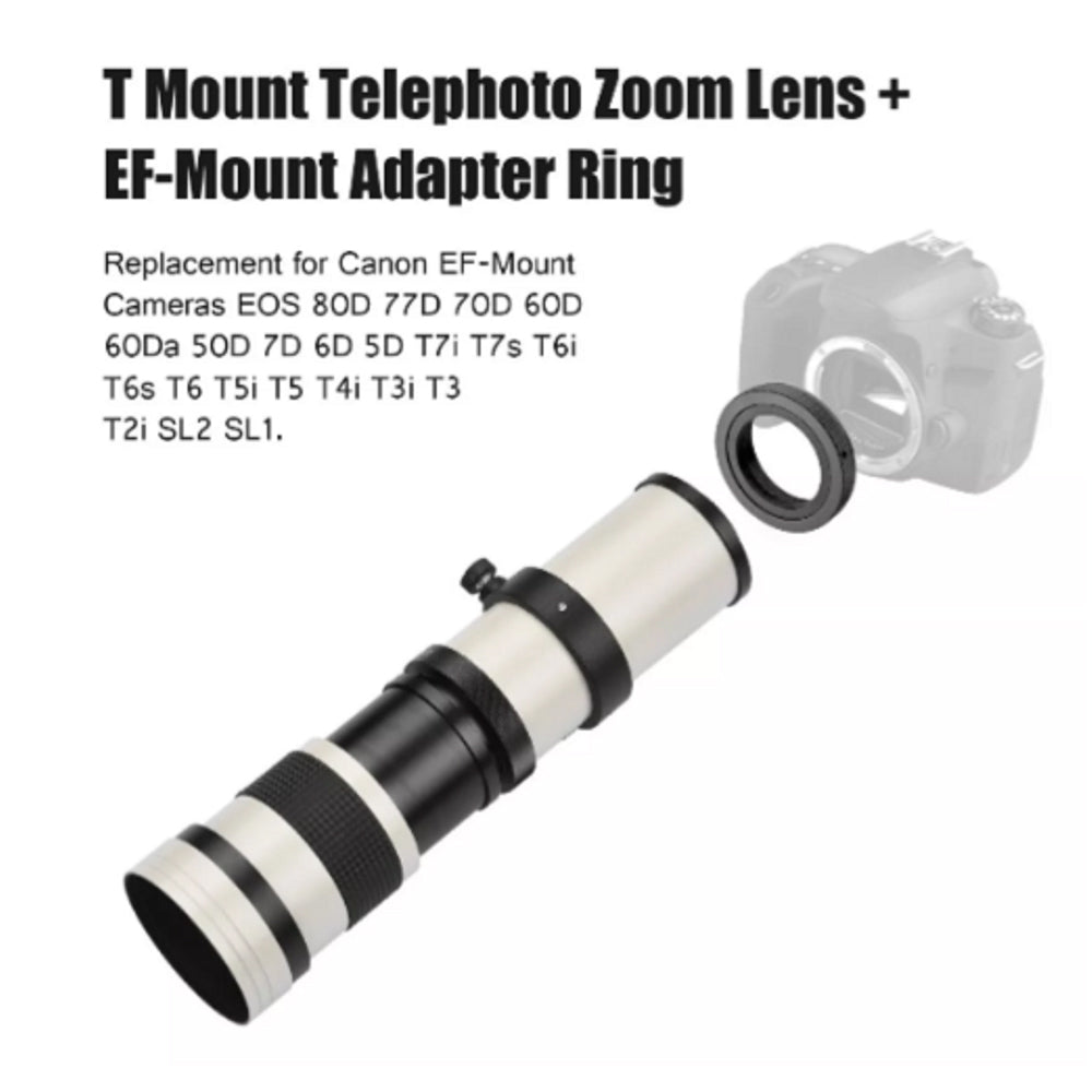 Súper Teleobjetivo Zoom - para Cámaras Réflex Canon 420-800 mm